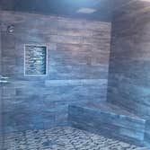 Wood looking plank tile