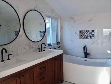 Photos by American Home Improvement Inc #16 Custom full bathroom remodeling