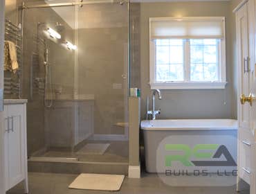 Edgemoor Bathroom Gut and rebuild of a master bath.