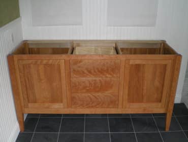 total bathroom rennovation. I first Built a custom vanity, then I tore out the old shower and replaced it with a new one. I also did the shower tile 