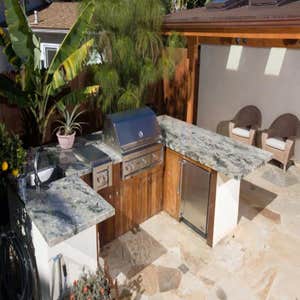 Outdoor Living space Custom BBQ Area