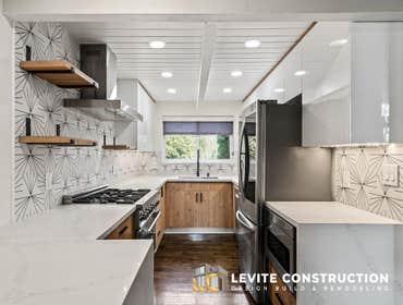 European Kitchen Remodeling in Queen Anne Our Modern and Elegant European Style Kitchen Remodeling in Queen Anne, Seattle with white cielings and cabin
