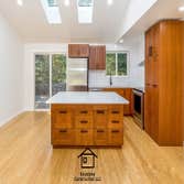 Kitchen Remodel with new Quartz, White Backsplash, and fresh paint