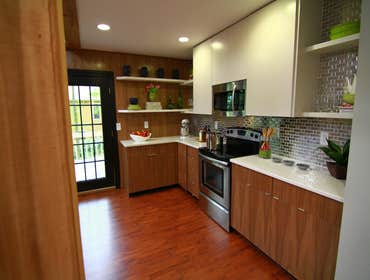 Walnut and White