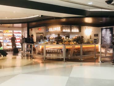 LaColombe Coffee Coffee shop fit out inside terminal B of the Philadelphia Airport.