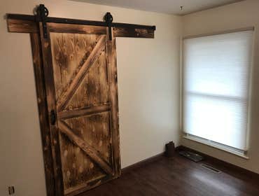 Barn Style Closet Door / Flame Treated