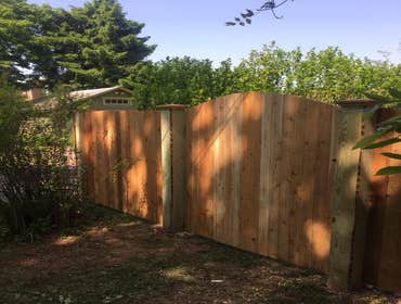 7' Dome Top custom built fence
