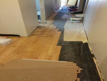 Installing a new hardwood floor
