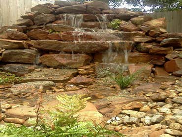 landscape and waterfall