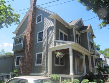 40 Webb st Lexington project Took a basic 2 story colonial house removed the roof added a 2nd floor and increased the front with a addition and did a c
