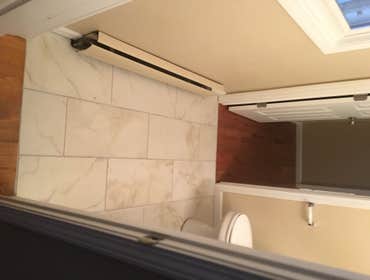 Tile Bathrooms floors and backsplash