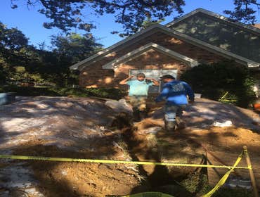Residential sewer line