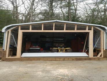 Framing of a garage 2019