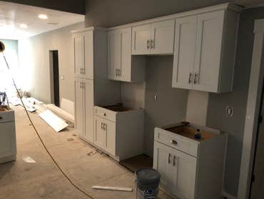 New Kitchen Cabinets Installed
