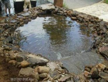 Portfolio of Water Features Some of the water features in our portfolio of completed projects include Twelve-foot waterfalls, multi-tiered water pond s