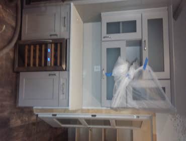 Photos from Love Remodeling Llc Built in custom entertainment center and custom oak floating shelves