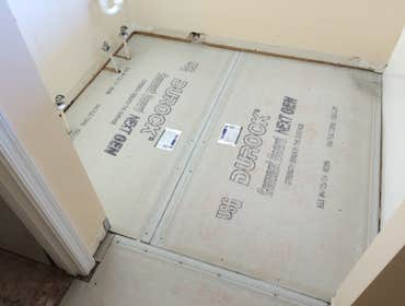 Durock installed
