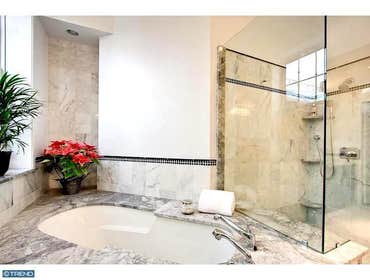Stone tub deck