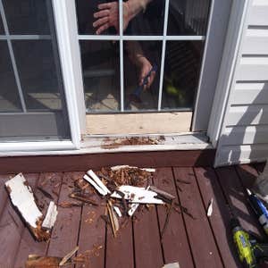 Photos by Perfect Home Renovations LLC #3 Repair water damaged sliding doors and install new metal capping