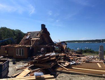 Custom Waterfront Home - Jamestown, RI (under construction) Complete tear down of existing home and all new construction with additional footprint