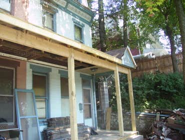 Harrisburg Porch Remodel Many Homes in Harrisburg are showing signs of decay, especially the exteriors. This home was no exception. Our task was to r