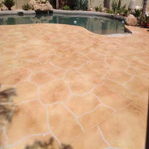 Stamped Pool Deck