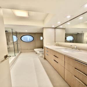Custom Oak Vanity & Integrated Modern Lighting