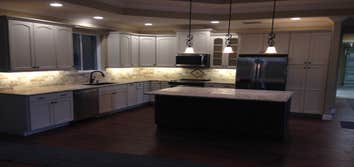 Kitchen in a custom built home