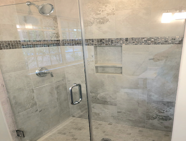Bathroom Remodeling by Beach Remodeling HHI Bathroom remodel in Sea Pines with custom showers, tile, vanities, fixtures, lighting by Beach Remodeling H