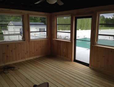 Porch interior finish