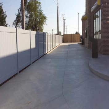 Wood and Vinyl Fence