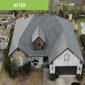 Shingle Roof Replacement, Panama City, FL Shingle Roof Replacement of a roof (3,390 sq ft) damaged during a hurricane.