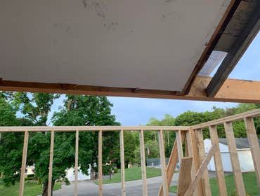 Photos by C.S Remodeling & Construction #1 Dust protection and entry to home protection temporary wall built to prevent anyone or anything from getting