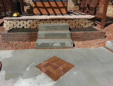 Hot tub deck & walkway
