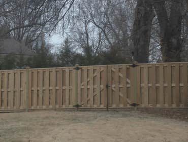Wood Shadow Box fence