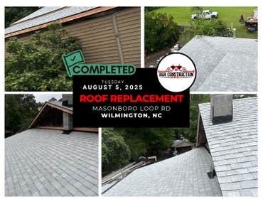 Roof replacement by the top roofers in Wilmington Completed roof replacement by RGR Construction & Roofing, LLC on Masonboro Loop Rd in Wilmington, NC.