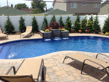 Poolscape with Waterfall