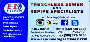 EZ Plumbing Trenchless sewer drain Tankless water heater Copper Repiping gas leak detection repairs replacement service installation troubleshooting co