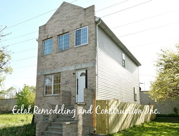 Gut rehab house. Interior remodeling and fence.