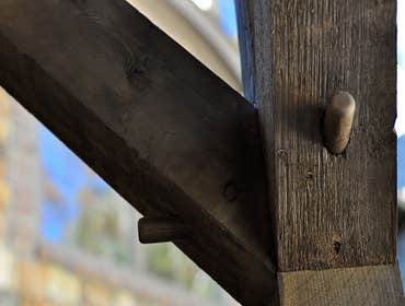 Accent details on wood trim