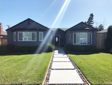 Exterior Paint and Concrete walkway