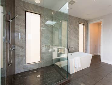 Modern Shower Enclosure with soild surface Shower pen