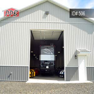 40’ W X 120’ L X 16’ 5” H (ID# 506) Dimensions:
40’ W x 120’ L x 16’ 5” H
40’ Standard Trusses, 4’ on Center
4/12...