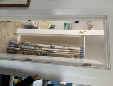 Before modifying bathroom to increase space for shower