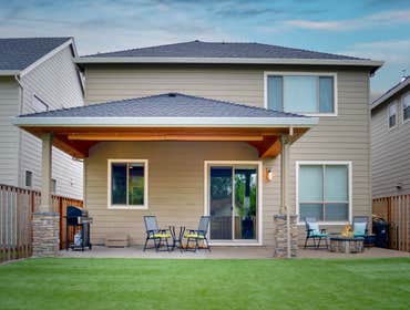 Hipped Patio Cover With Fire P
