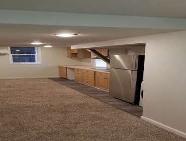 Photos by Interior Euroremodeling LLC #1 Egress window installation and also transform basement closet into small kitchen