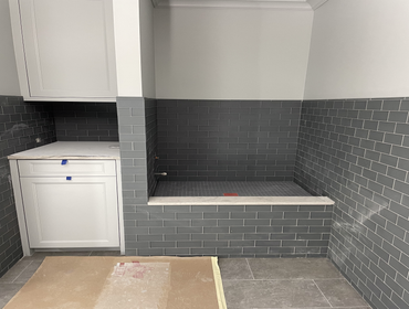 Dog Shower Added a beautiful dog shower for this homeowner!
