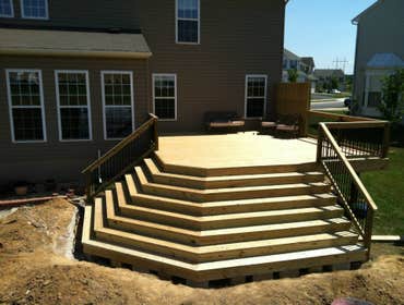 Deck, Stairs, and Railings