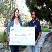 Donation check-Sarah Teders
