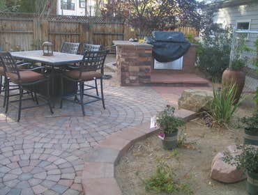 Tech-Noir Landscapes, Inc. Photos This display shows an array of fire pits, water features, and barbeques that add that special touch. Hard scape photo